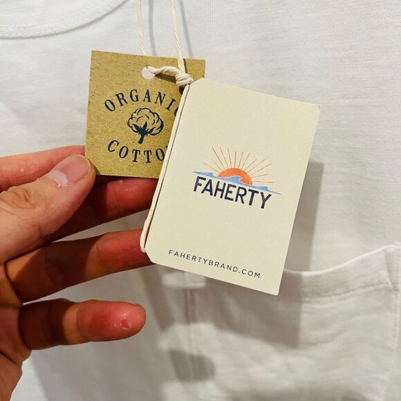 Faherty Sunwashed Pocket Tee T-Shirt NWT - Size Large - Picture 6 of 6
